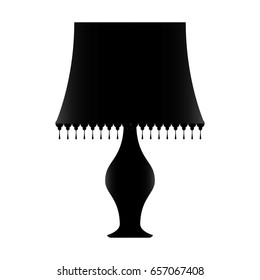 Bedside lamp silhouette