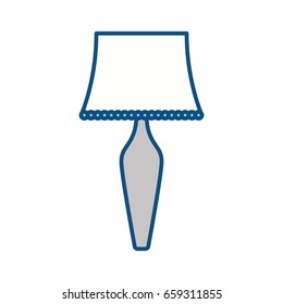 Bedside lamp silhouette