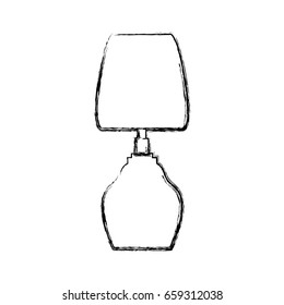 Bedside lamp silhouette
