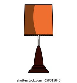 Bedside lamp silhouette