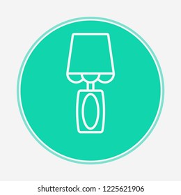 Bedside lamp vector icon sign symbol