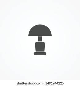 Bedside lamp vector icon sign symbol