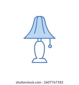 Bedside Lamp vector icon stock illustration