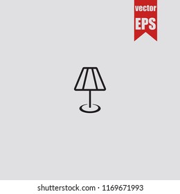 Bedside Light thin line icon.Vector illustration.