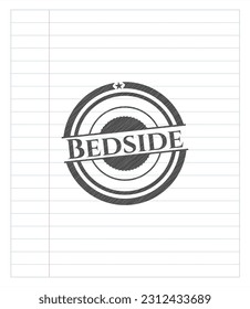 Bedside pencil effect. Vector Illustration. Detailed. 