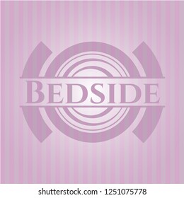 Bedside realistic pink emblem