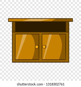 Bedside table icon in cartoon style isolated on background for any web design 