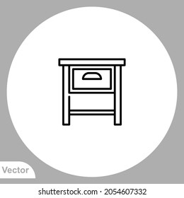 Symbol für die Nachttische, Vektorsymbol, Symbol, Logo-Illustration für Web und Mobile
