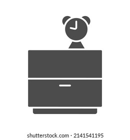 Symbol für Tischsymbole auf der Rückseite, Vektorelemente für Infografiken