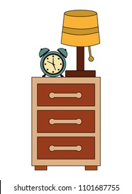 bedside table lamp clock alarm image