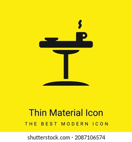 Bedside Table minimal bright yellow material icon