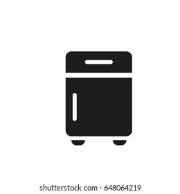 bedside table vector icon