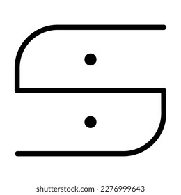 Bedside table vector icon design. Abstract flat icon.