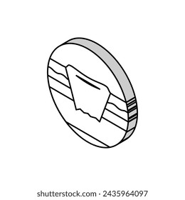 bedsore pressure ulcers disease isometric icon vector. bedsore pressure ulcers disease sign. isolated symbol illustration