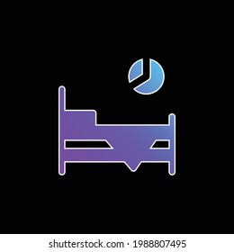 Bedtime blue gradient vector icon