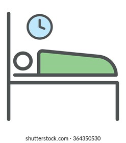 Bedtime Colored Vector Icon