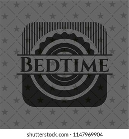 Bedtime dark emblem. Retro