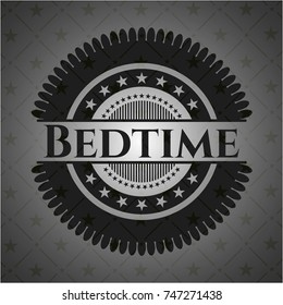 Bedtime dark emblem. Retro