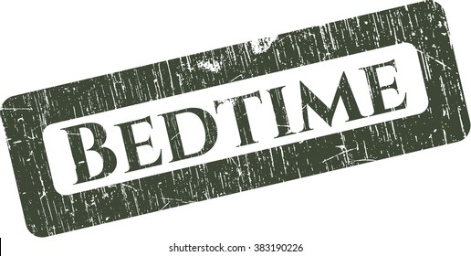 Bedtime grunge style stamp