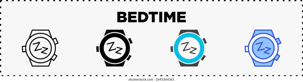 Bedtime Icon Pack Line Glyph