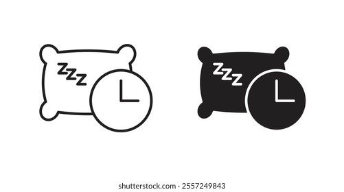 Bedtime Icon set. vector illustration set