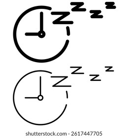 bedtime icon, simple flat style, illustration, logo sign symbol pictogram template, for ui or ux isolated on white for mobile app, editable