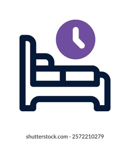 bedtime icon. vector dual tone icon for your website, mobile, presentation, and logo design.