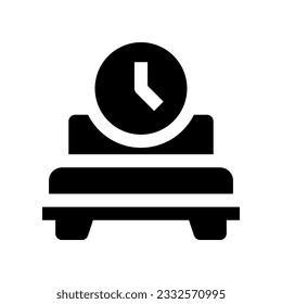 icono de la hora de acostarse para tu sitio web, móvil, presentación y diseño de logotipo.