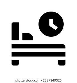 icono de la hora de acostarse para tu sitio web, móvil, presentación y diseño de logotipo.
