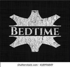 Bedtime on blackboard