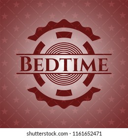 Bedtime retro red emblem