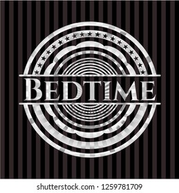 Bedtime silver shiny badge