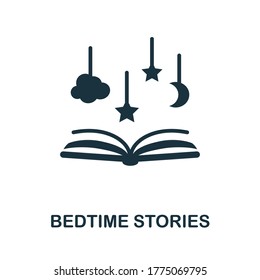 Bedtime Stories icon. Simple element from well sleep collection. Creative Bedtime Stories icon for web design, templates, infographics and more