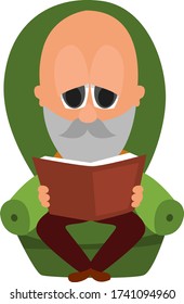 Bedtime stories , illustration, vector on white background