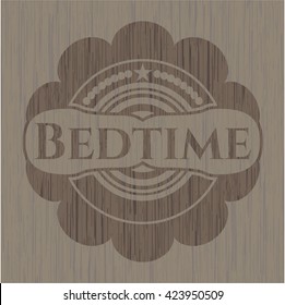 Bedtime wooden emblem
