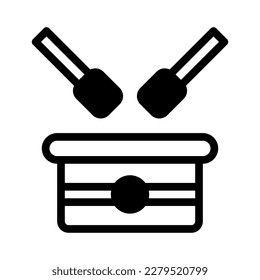 bedug drum icon duotone black style ramadan illustration vector element and symbol perfect. Icon sign from modern collection for web.