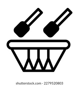 bedug drum icon duotone black style ramadan illustration vector element and symbol perfect. Icon sign from modern collection for web.