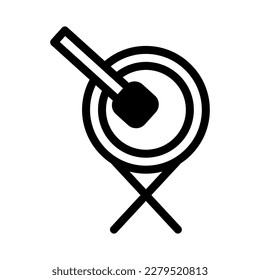 bedug drum icon duotone black style ramadan illustration vector element and symbol perfect. Icon sign from modern collection for web.