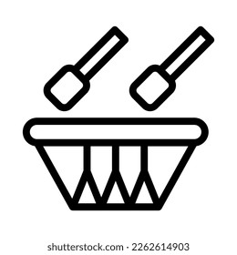 bedug drum icon outline style ramadan illustration vector element and symbol perfect. Icon sign from modern collection for web.