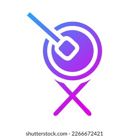 bedug drum icon solid gradient purple style ramadan illustration vector element and symbol perfect. Icon sign from modern collection for web.
