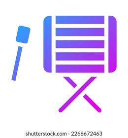 bedug drum icon solid gradient purple style ramadan illustration vector element and symbol perfect. Icon sign from modern collection for web.