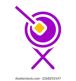 bedug drum icon solid purple yellow style ramadan illustration vector element and symbol perfect. Icon sign from modern collection for web.
