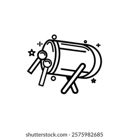 Bedug Icon Design Illustration, Islamic Ramadan Icon