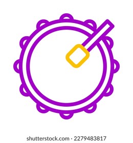 bedug icon duocolor purple yellow style ramadan illustration vector element and symbol perfect. Icon sign from modern collection for web.