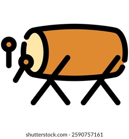 bedug icon in flat outline style