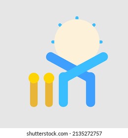 Bedug icon in flat style about ramadan, use for website mobile app presentation