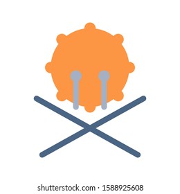 bedug icon with glyph style and perfect pixels. Suitable for website design, logo, app and ui.
