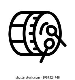 icono de bedug o logotipo símbolo de signo aislado ilustración vectorial - iconos vectoriales de estilo negro de alta calidad
