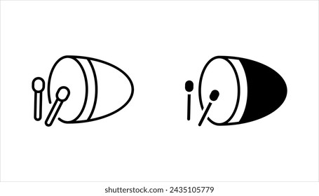 bedug icon set or logo isolated sign symbol vector illustration on white background