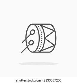 Icono de línea de sonido. Actrazo editable y píxel perfecto. Se puede usar para productos digitales, presentación, diseño de impresión y más.